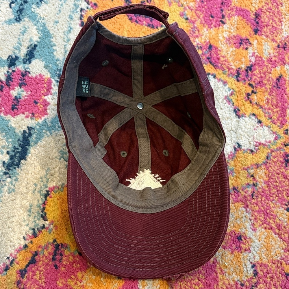District Women's Burgundy Mountain Cap - Picture 3 of 4
